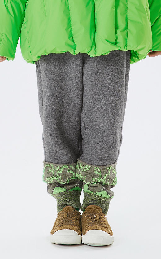 JNBY  22年冬款  时尚拼接束脚长裤  1MBE11000 商品图2