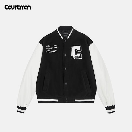 COURTMAN棒球服夹克重工刺绣2022秋冬潮美式男女宽松外套情侣运动 商品图0