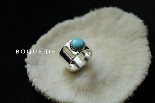 Boque d+ 925银绿松石设计定制戒指 商品图1