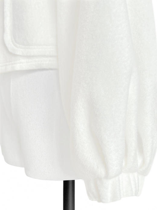 TYNVIE 灯笼袖高腰小外套 - 白色 商品图7