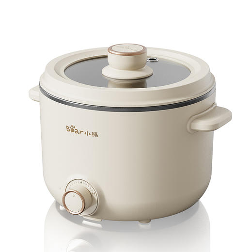 【小程序】小熊电热锅 DRG-E25H1 米黄色 2.5L 不粘锅身+五金蒸笼 商品图2