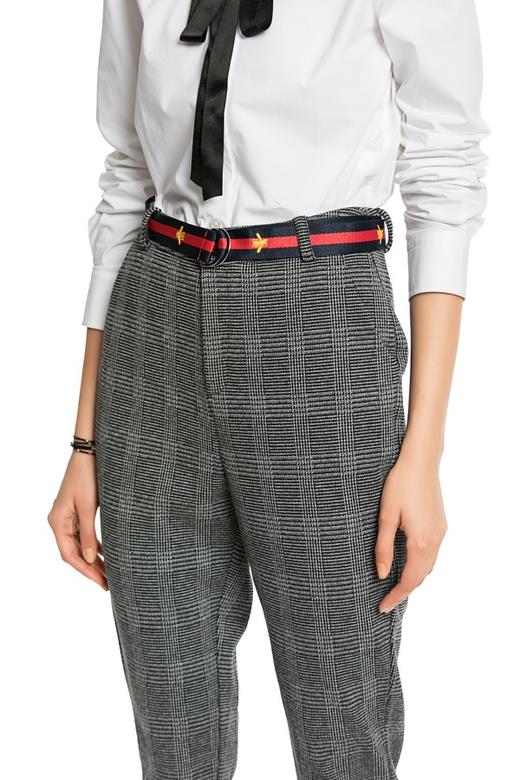 ELLA JADE 格纹高腰修身长裤 4448 商品图4