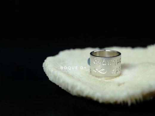 Boque d+ 925银海蓝宝水面波纹原创定制戒指 商品图3