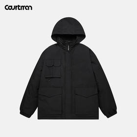 【户外风工装棉服】户外结构设计  加棉夹克  隐藏式连帽设计  防风  防刮  保暖  羽绒棉填充