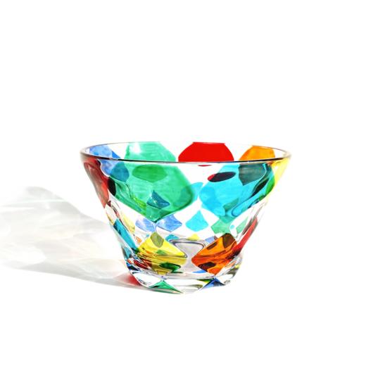 【流光溢彩 美轮美奂】意大利进口ZECCHIN 幻影流光碗 手工彩绘 水晶玻璃复古甜品点心碗水果盘沙拉碗 | 350ml 商品图1