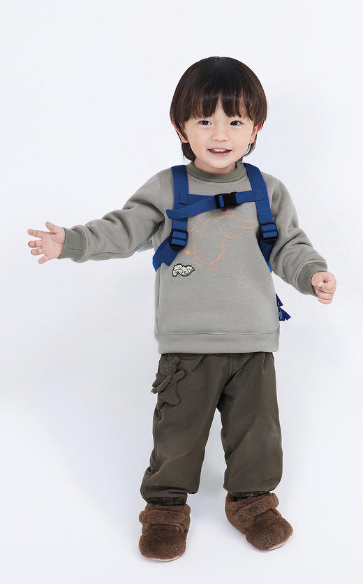 JNBY   22年冬款  兔子图案圆领套头卫衣  YMB410130 商品图3