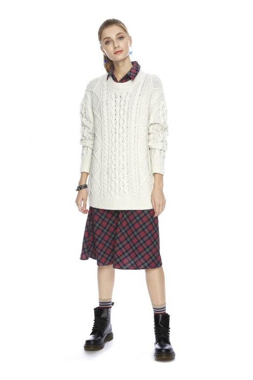 AVA 简约套头针织毛衣 4412 商品图0