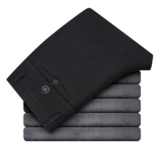 【加密短绒更温暖，加绒加厚男裤】2023宽松西裤外穿冬裤！ 冬季男士中年加厚加绒休闲裤！！ 商品图4