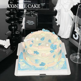 【1259】复古粉蓝花朵