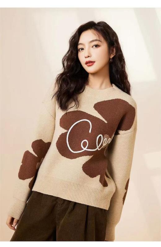 【专柜1折】华伦天奴  复古花朵针织毛衣（88624） 商品图3