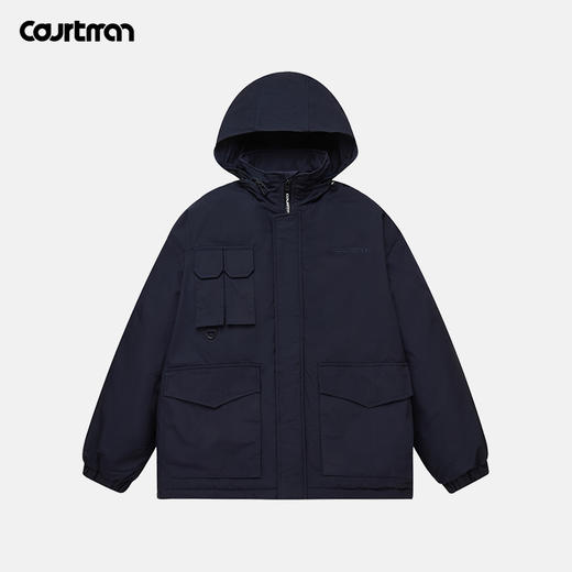 【户外风工装棉服】户外结构设计  加棉夹克  隐藏式连帽设计  防风  防刮  保暖  羽绒棉填充 商品图1