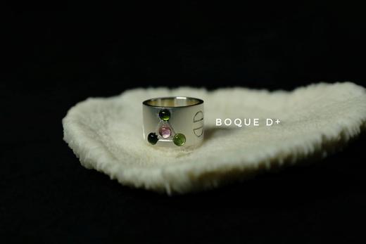 Boque d+ 925银圣书体碧玺原创设计定制戒指 商品图5