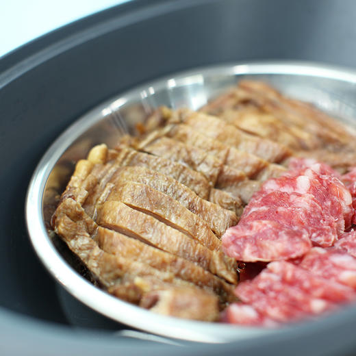 不锈钢披萨盘带耳朵凉皮锣锣大蒸盘平底肠粉饺子餐盘 商品图1