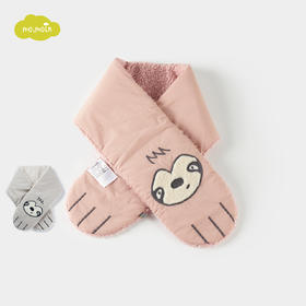 moimoln小云朵男女宝宝围巾经典卡通动物刺绣设计秋冬保暖围脖LOW1IZMF12