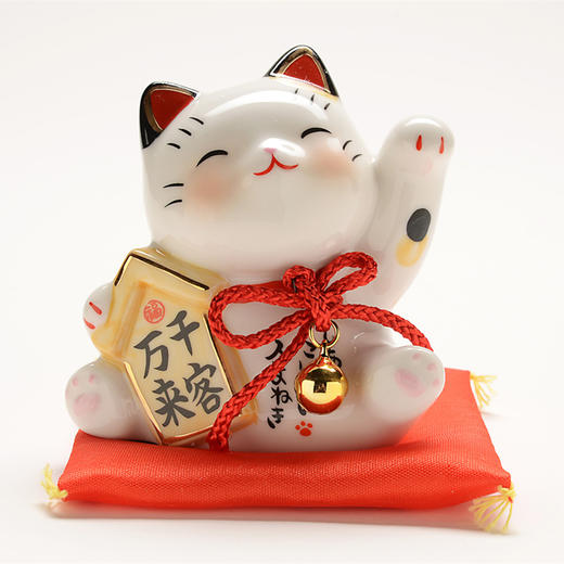 日本药师窑彩绘财源广进招财猫 摆件生日开业送朋友爱人礼物 商品图1