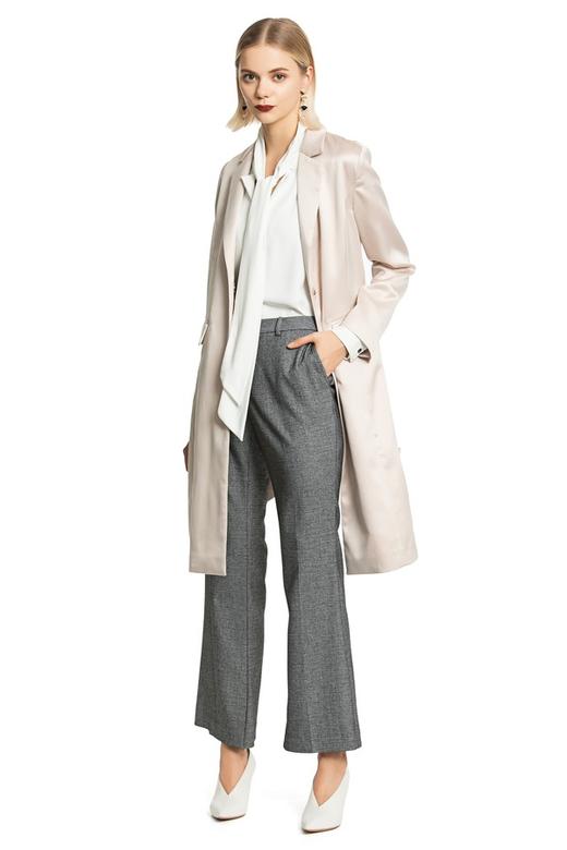 OCTAVIA 灰色高腰喇叭长裤 4687 商品图1