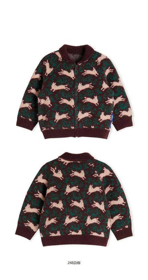 JNBY 22年冬款  生肖兔短款开襟毛衫  YMB310080 商品图8