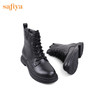【预热双12】Safiya/索菲娅 新潮溶解底2022冬季新款圆头侧拉链百搭机车马丁靴 SF24116403 商品缩略图3