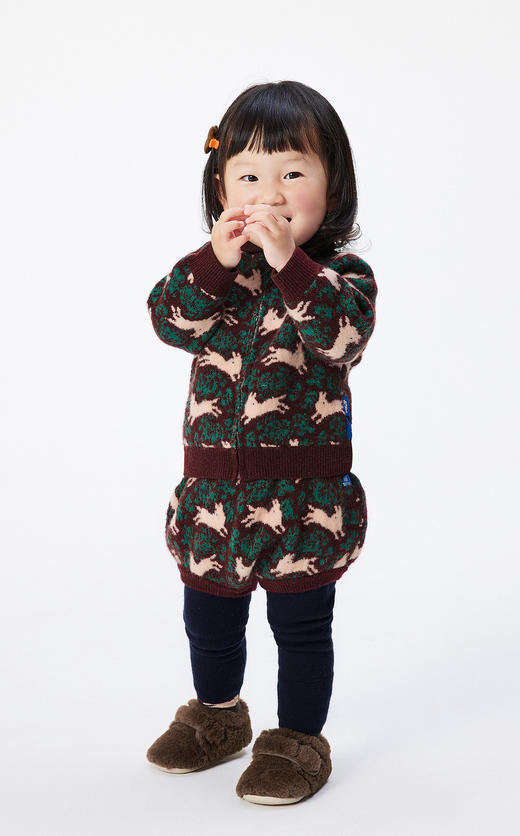 JNBY 22年冬款  生肖兔短款开襟毛衫  YMB310080 商品图5