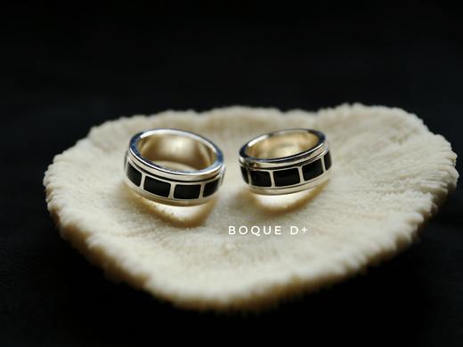 Boque d+ 925银黑玛瑙转运轮原创设计定制对戒 商品图0