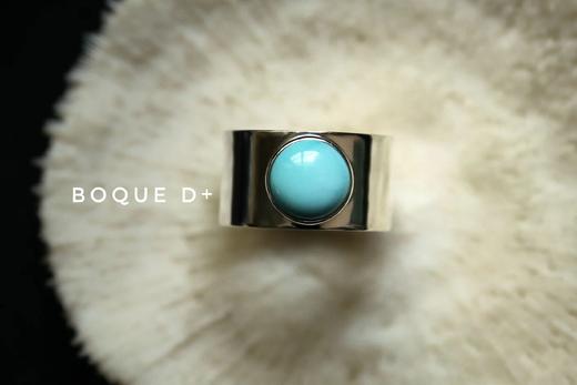 Boque d+ 925银绿松石设计定制戒指 商品图3