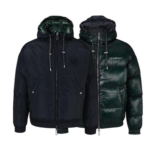 【超惠秒】Emporio Armani  阿玛尼 男士白鸭绒双面穿夹克羽绒服 11008 商品图0