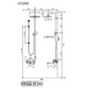 【KF3090】顶棚花洒オーバーヘッドシャワー付サーモ　右仕様 商品缩略图2