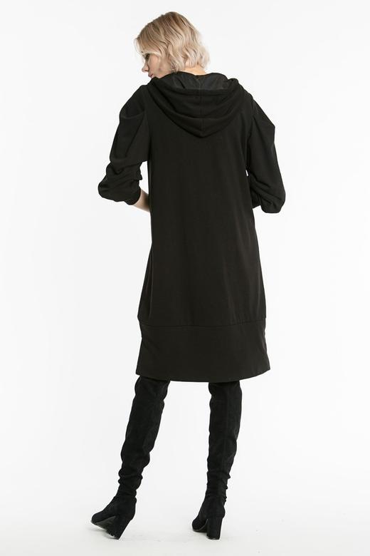 WEN&VI 黑色连帽长卫衣 4410 商品图3