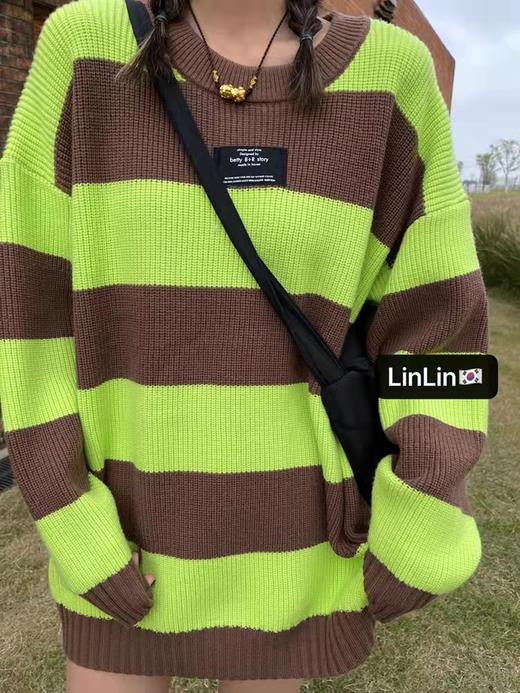 条纹大毛衣 商品图0