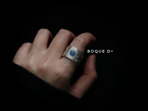 Boque d+ 925银海蓝宝水面波纹原创定制戒指 商品图2