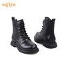 【预热双12】Safiya/索菲娅 新潮溶解底2022冬季新款圆头侧拉链百搭机车马丁靴 SF24116403 商品缩略图10