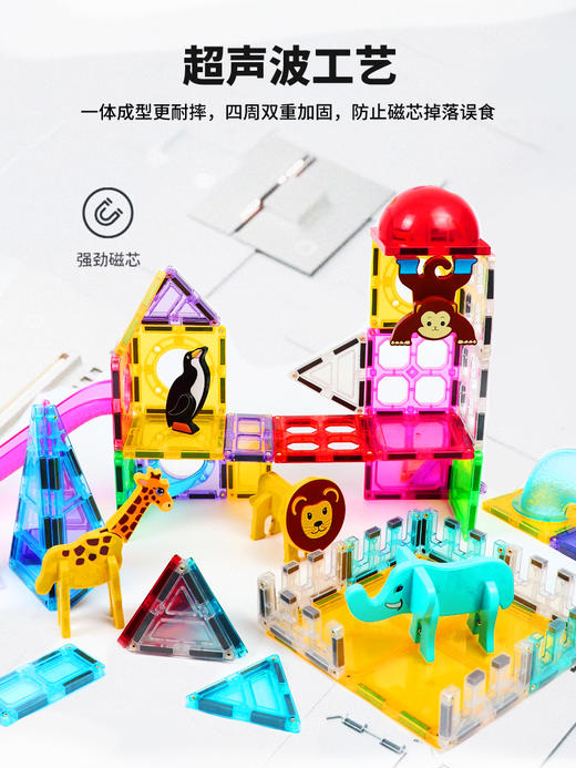 GiroMag新品磁力动物王国儿童益智彩窗拼搭积木儿童礼物 商品图3