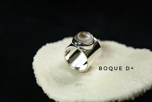 Boque d+ 925银羊眼玛瑙原创设计定制戒指 商品图2