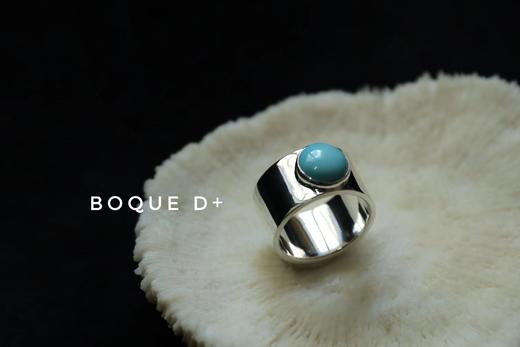 Boque d+ 925银绿松石设计定制戒指 商品图2