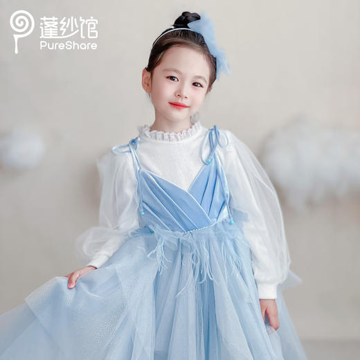 【非质量问题不退换】~PureShare女童公主裙-晚枫高定礼服裙 商品图4
