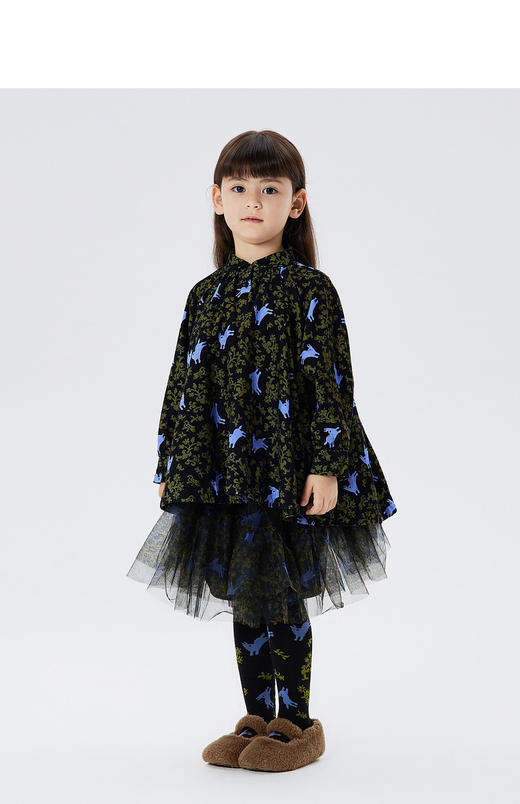 JNBY  22年冬款  多层网纱蓬松短款腰裙   1MBD10970 商品图0