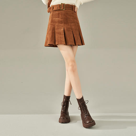 【拼】西遇马丁靴女秋冬季新款女鞋甜酷黑色is美式复古机车鞋子D1923677/ D0024035 商品图3