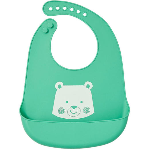 【2条装】科巢宝宝吃饭围兜婴儿防水围嘴食饭兜喂儿童小孩硅胶超软口水兜 商品图3