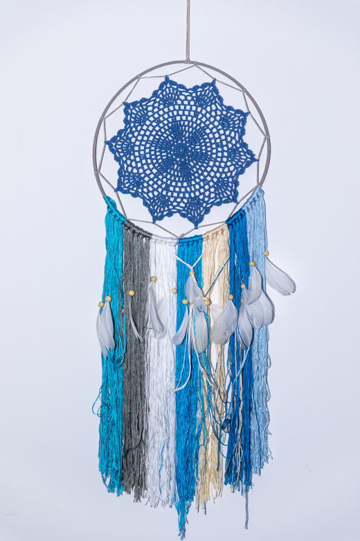 捕梦网 挂饰卧室风玲森系 手工diy挂饰创意挂件（款式颜色随机）） 商品图0