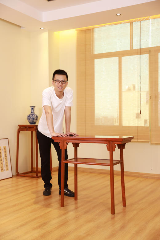 红桥红  家具严选  缅甸花梨（大果紫檀）【恭王府 带屉板小酒桌】 商品图5