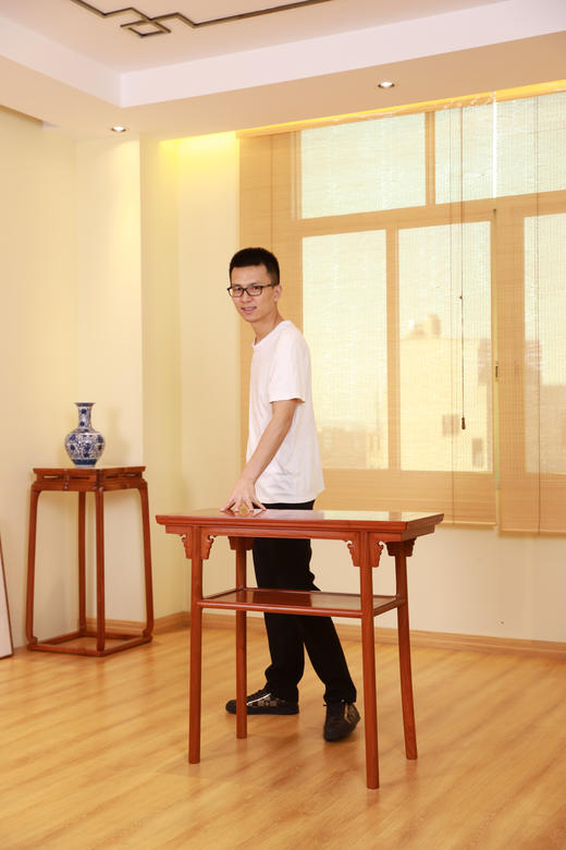 红桥红  家具严选  缅甸花梨（大果紫檀）【恭王府 带屉板小酒桌】 商品图6