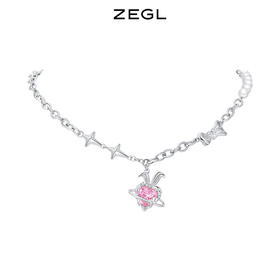 ZEGL设计师小甜兔系列爱心兔子项链女生轻奢小众锁骨毛衣链配饰品