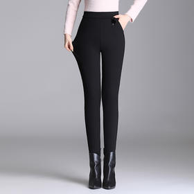 长款简约休闲时尚小脚羽绒裤冬款高腰修身通勤MYX-81085