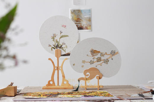 押花团扇 商品图4