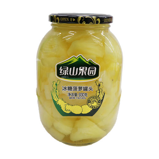 绿山果园冰糖菠萝罐头930g 商品图0