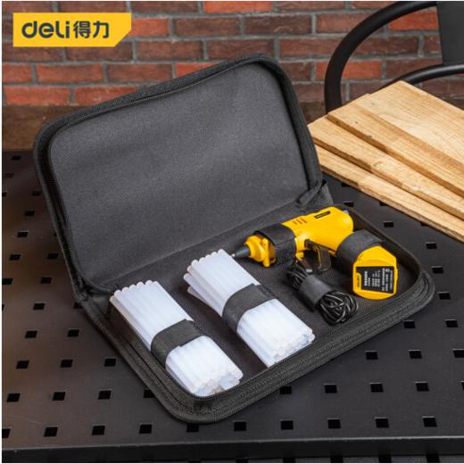 得力DL403360锂电热熔胶枪60支胶棒3.6V2000mAh(黄) 商品图1