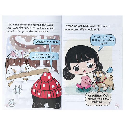 英文原版Pug’s Snow Day: A Branches Book 哈巴狗系列儿童桥梁章节书Diary of a Pug #2彩色初级读物趣味故事书提升阅读能力 商品图2