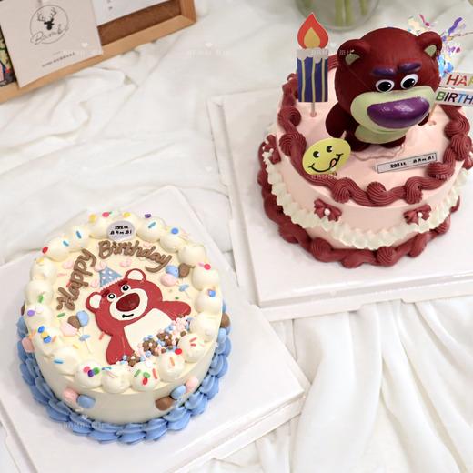 手绘草莓熊玩具总动员蛋糕 商品图3