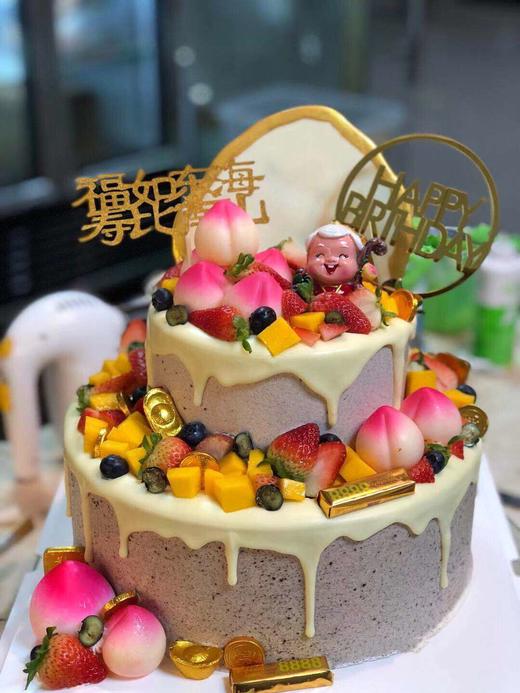 寿桃寿星婆蛋糕 商品图0