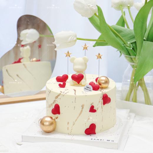 爱心抱抱熊蛋糕 商品图0